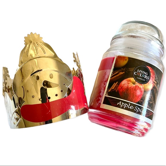 Yankee Candle Holiday Yankee Candle Snowman Silver Metal 8oz Jar